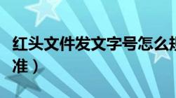 红头文件发文字号怎么规定（红头文件字号标准）