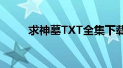 求神墓TXT全集下载要求校对无错