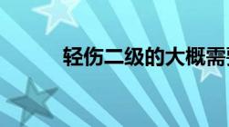 轻伤二级的大概需要判几年时间