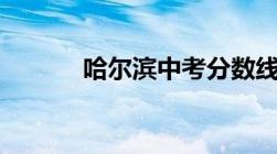 哈尔滨中考分数线2023年公布