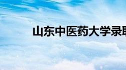 山东中医药大学录取分数线2023