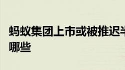 蚂蚁集团上市或被推迟半年公司上市的条件有哪些