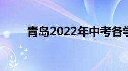 青岛2022年中考各学校录取分数线