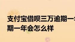 支付宝借呗三万逾期一年-支付宝借呗三万逾期一年会怎么样