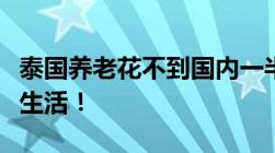 泰国养老花不到国内一半的钱享受三倍的品质生活！