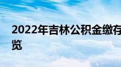 2022年吉林公积金缴存基数、比例及标准一览