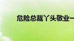 危险总裁丫头敬业一点（全文txt）