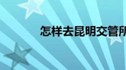 怎样去昆明交管所查询驾驶证