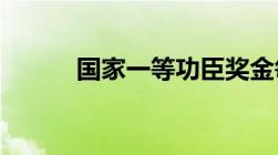 国家一等功臣奖金每月发放多少