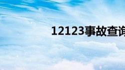 12123事故查询码是什么