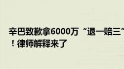 辛巴致歉拿6000万“退一赔三”打假人：应该“退一赔十”！律师解释来了