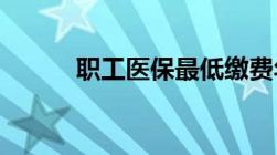 职工医保最低缴费年限是多少年