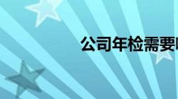 公司年检需要哪些资料