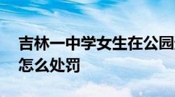 吉林一中学女生在公园遭12人围殴打架斗殴怎么处罚