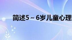 简述5～6岁儿童心理发展的主要特征