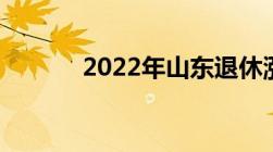 2022年山东退休涨养老金细则