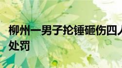 柳州一男子抡锤砸伤四人后逃走故意伤人怎么处罚