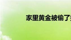 家里黄金被偷了报警有用吗