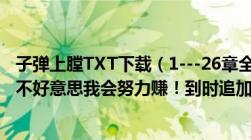 子弹上膛TXT下载（1---26章全集万分感谢小弟身上没分了不好意思我会努力赚！到时追加.谢谢）