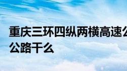 重庆三环四纵两横高速公路网是指哪几条高速公路干么