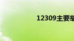 12309主要举报哪些