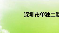 深圳市单独二胎申请流程