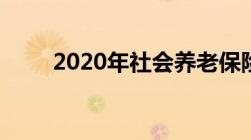 2020年社会养老保险新政策是什么