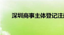 深圳商事主体登记注册需要哪些手续