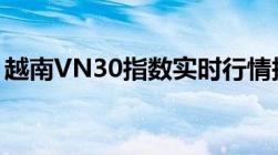 越南VN30指数实时行情报价及涨跌趋势分析