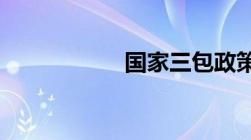 国家三包政策是什么