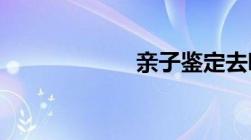 亲子鉴定去哪里做