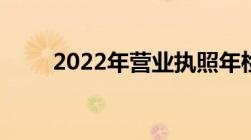 2022年营业执照年检申报怎么操作