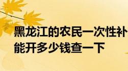 黑龙江的农民一次性补交45000块钱到60岁能开多少钱查一下