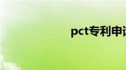 pct专利申请流程