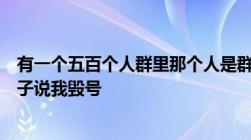 有一个五百个人群里那个人是群主发公告诬陷造谣说我是骗子说我毁号