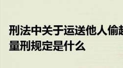 刑法中关于运送他人偷越国（边）境罪既遂的量刑规定是什么