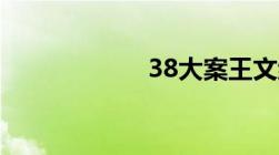 38大案王文绪冤吗