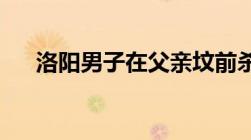 洛阳男子在父亲坟前杀死亲姐怎么判刑