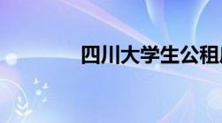 四川大学生公租房申请条件