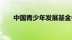 中国青少年发展基金会社会信用代码