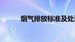 烟气排放标准及处理方法有哪些