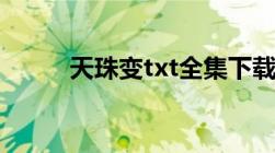 天珠变txt全集下载无错字无删节