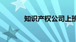 知识产权公司上班工资怎样吗