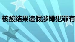 核酸结果造假涉嫌犯罪有人说死刑都不为过！