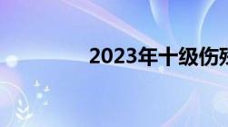 2023年十级伤残赔偿标准