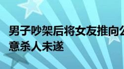 男子吵架后将女友推向公交车如何判定构成故意杀人未遂