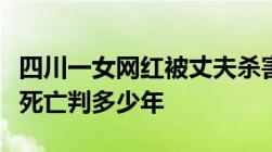 四川一女网红被丈夫杀害后藏尸故意伤人致人死亡判多少年