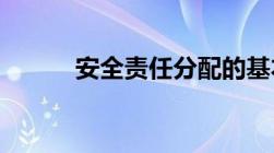 安全责任分配的基本原则是什么