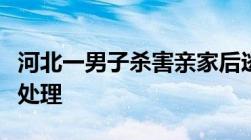 河北一男子杀害亲家后逃跑故意伤人逃逸怎么处理