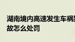 湖南境内高速发生车祸致9人遇难重大交通事故怎么处罚